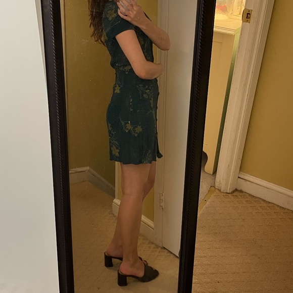 Urban Outfitters Lola Floral Mini Dress Button-up, Size XS - Picture 8 of 11